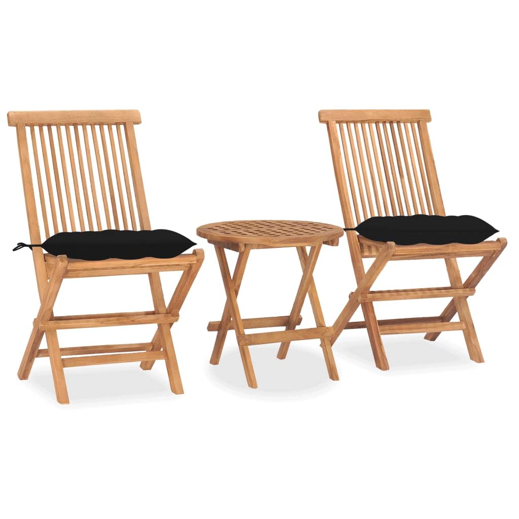 Foto 2 pulgar | Juego de Comedor para Jardín VidaXL Plegable 3 Piezas - Venta Internacional