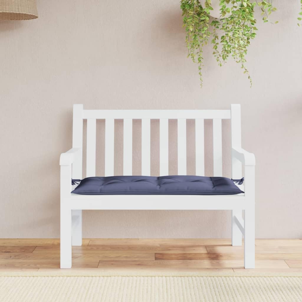 Foto 2 | Cojín Para Banco De Jardín Vidaxl  Tela Oxford  Antideslizante  Azul Marino - Venta Internacional.