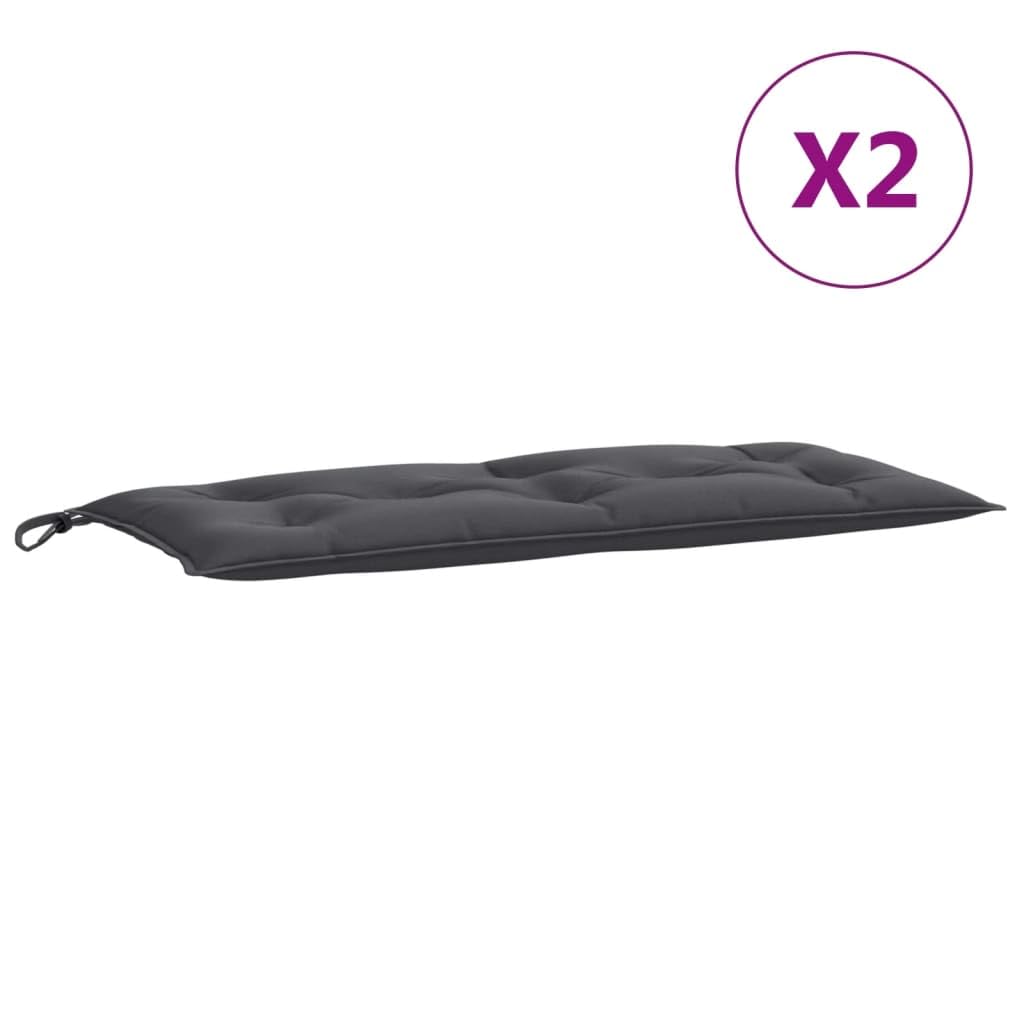 Foto 5 pulgar | Juego De 2 Cojines Para Banco De Jardín Vidaxl  Melange  Antracita - Venta Internacional.