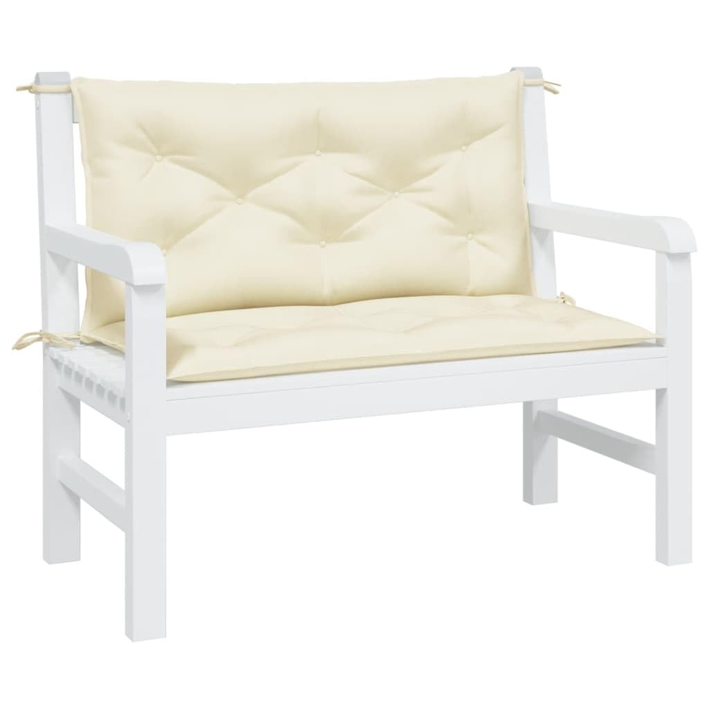 Foto 4 | Cojines para Banco de Jardín VidaXL Tela Oxford Crema 2 Piezas - Venta Internacional
