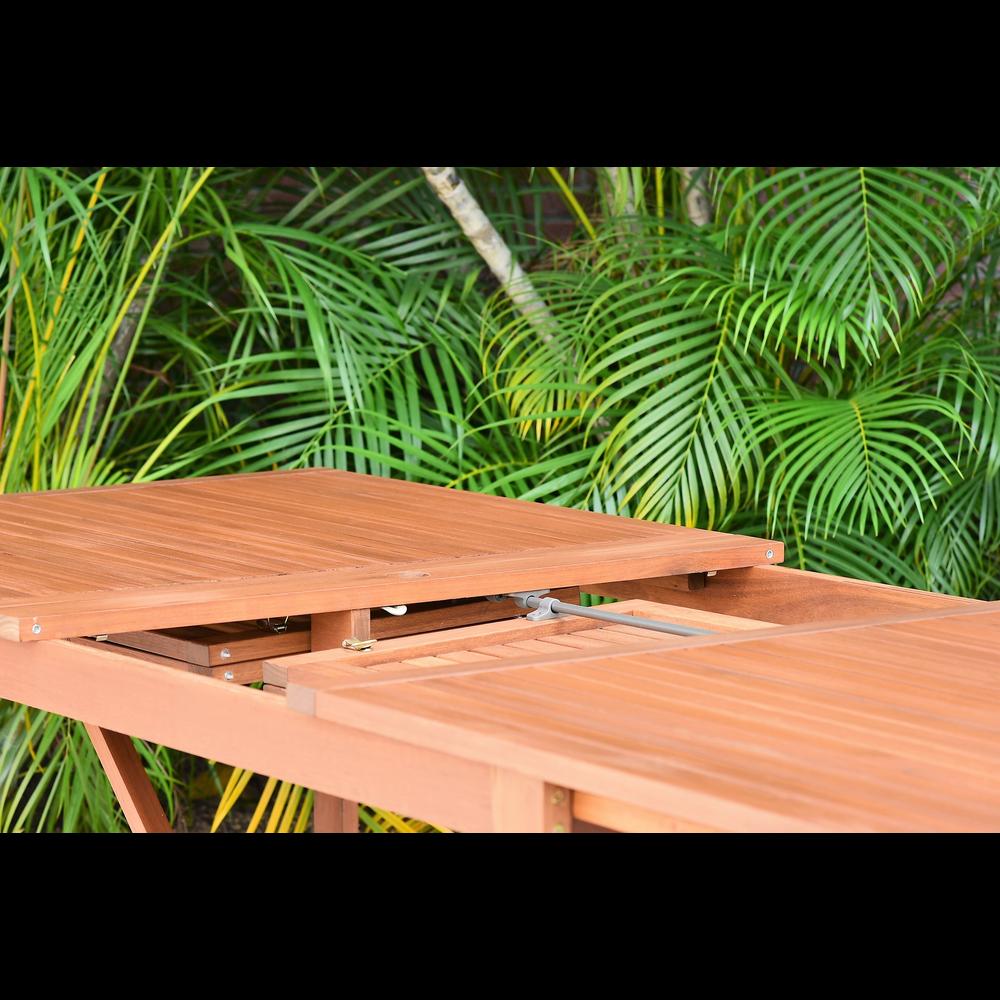 Foto 7 pulgar | Mesa Leyland De Comedor Extensible De Madera Para Exterior