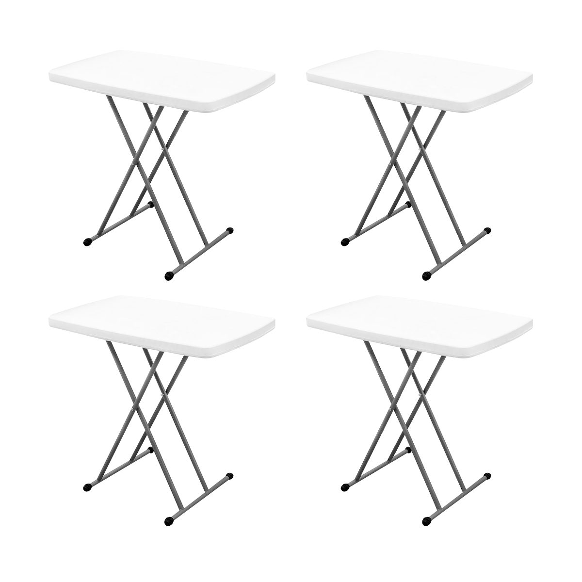 Foto 2 pulgar | Set de 4 Mesas Linium Indiviudual Plegable Blanco