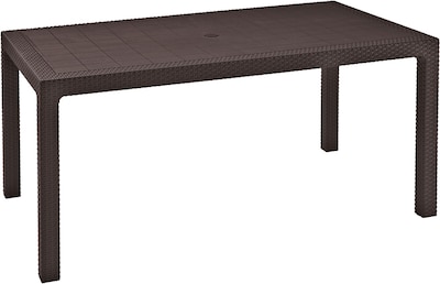 Foto 1 | Mesa De Comedor De Jardin Melody Color Cafe 6 Personas