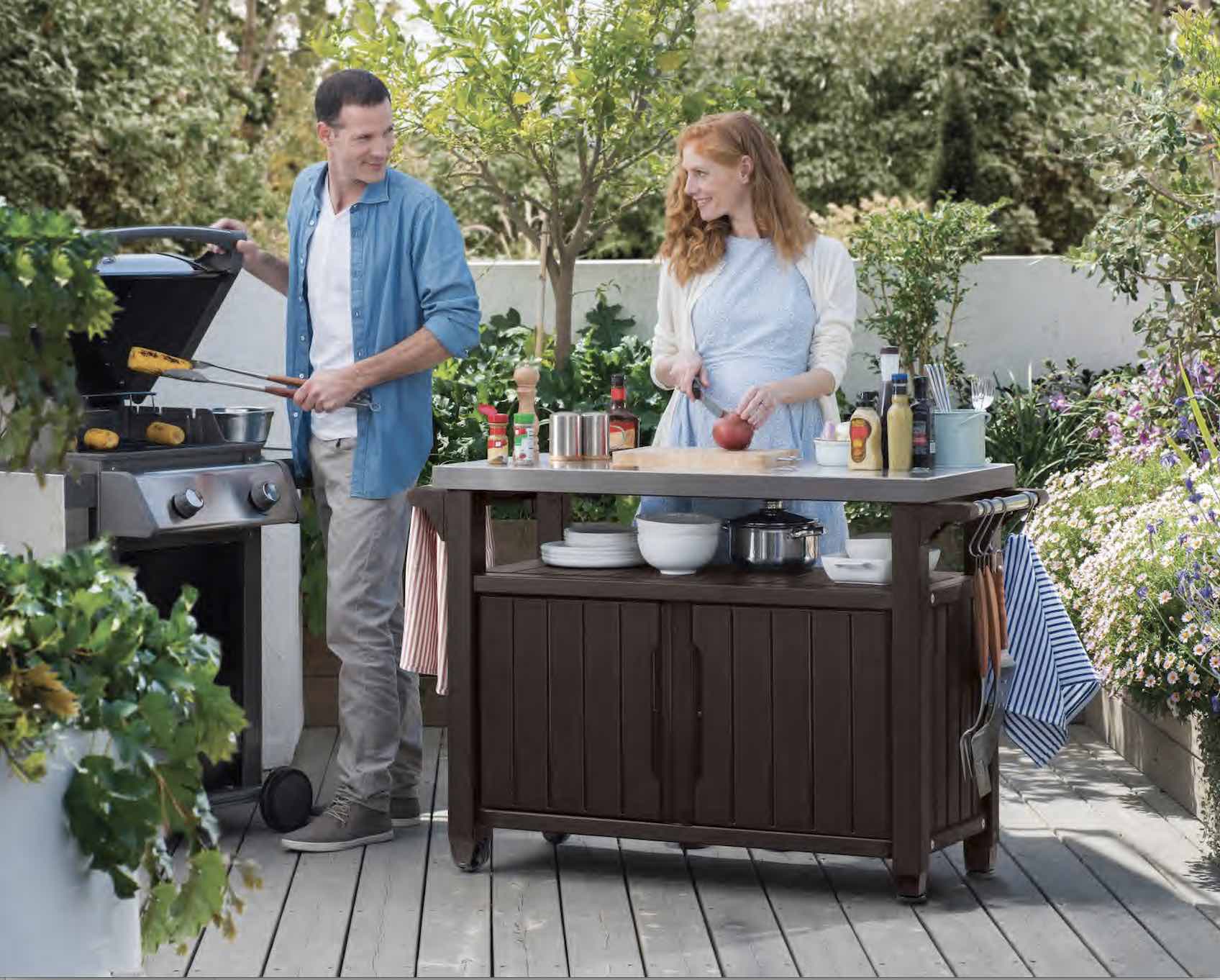 Foto 4 pulgar | Mueble Complemento para Asador 134 x 51.7 x 89.6 cm