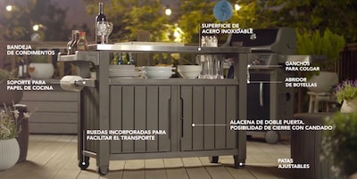Foto 4 | Mueble Complemento para Asador 134 x 51.7 x 89.6 cm