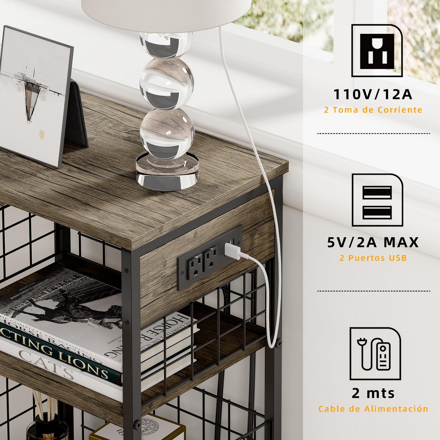 Foto 8 | Mesa Furniturer Onille Marrón