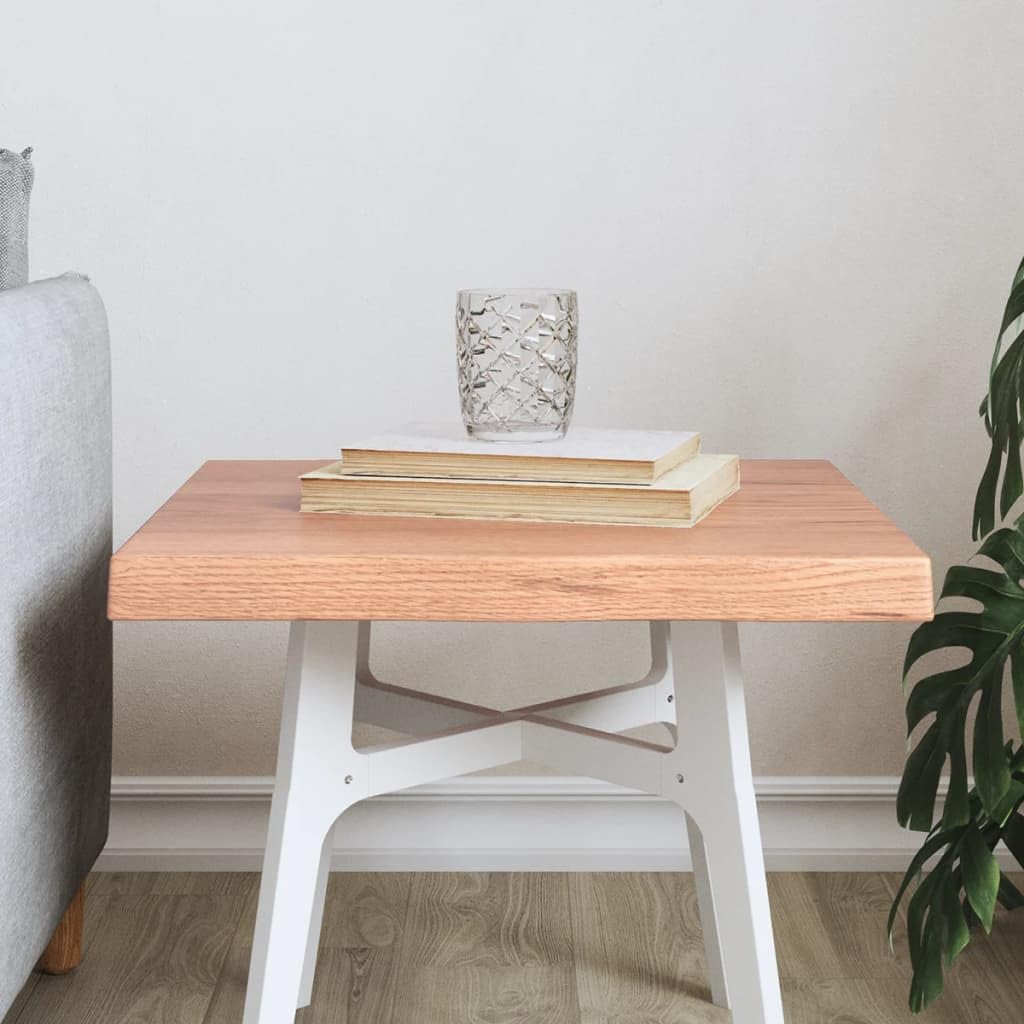 Foto 3 pulgar | Tablero De Mesa Vidaxl De Madera Maciza De Roble Tratada En Marrón Claro  40 X 40 Cm - Venta Internacional.