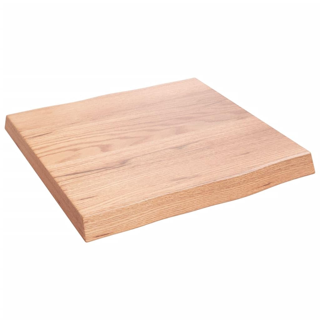 Foto 4 pulgar | Tablero De Mesa Vidaxl De Madera Maciza De Roble Tratada En Marrón Claro  40 X 40 Cm - Venta Internacional.