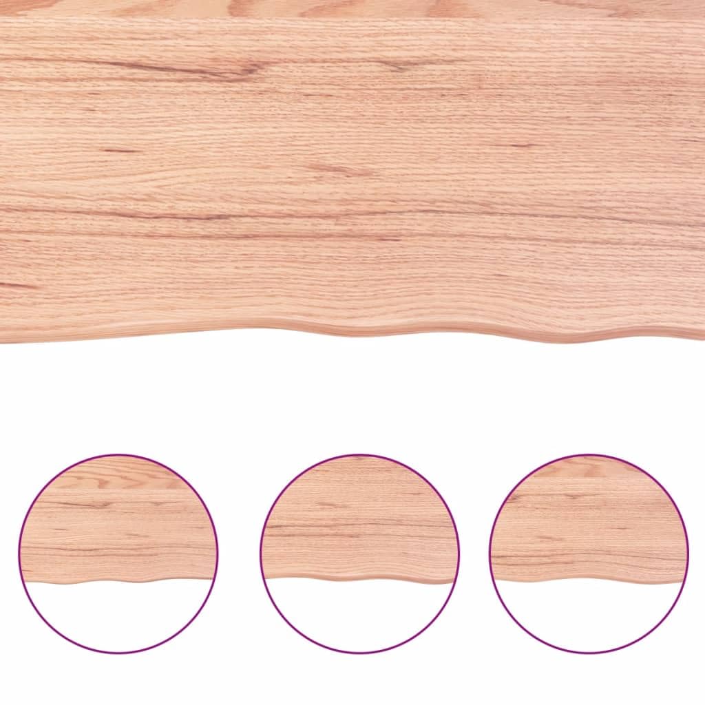 Foto 5 | Tablero De Mesa Vidaxl De Madera Maciza De Roble Tratada En Marrón Claro  40 X 40 Cm - Venta Internacional.