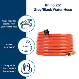 Foto 2 | Manguera De Agua Negra Para Camper Y Caravana, Camco Rhino, 25 Pies - Venta Internacional.