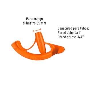 Foto 3 | Doblador De Tubo Conduit Truper Dotu75100 Naranja 1 Pul