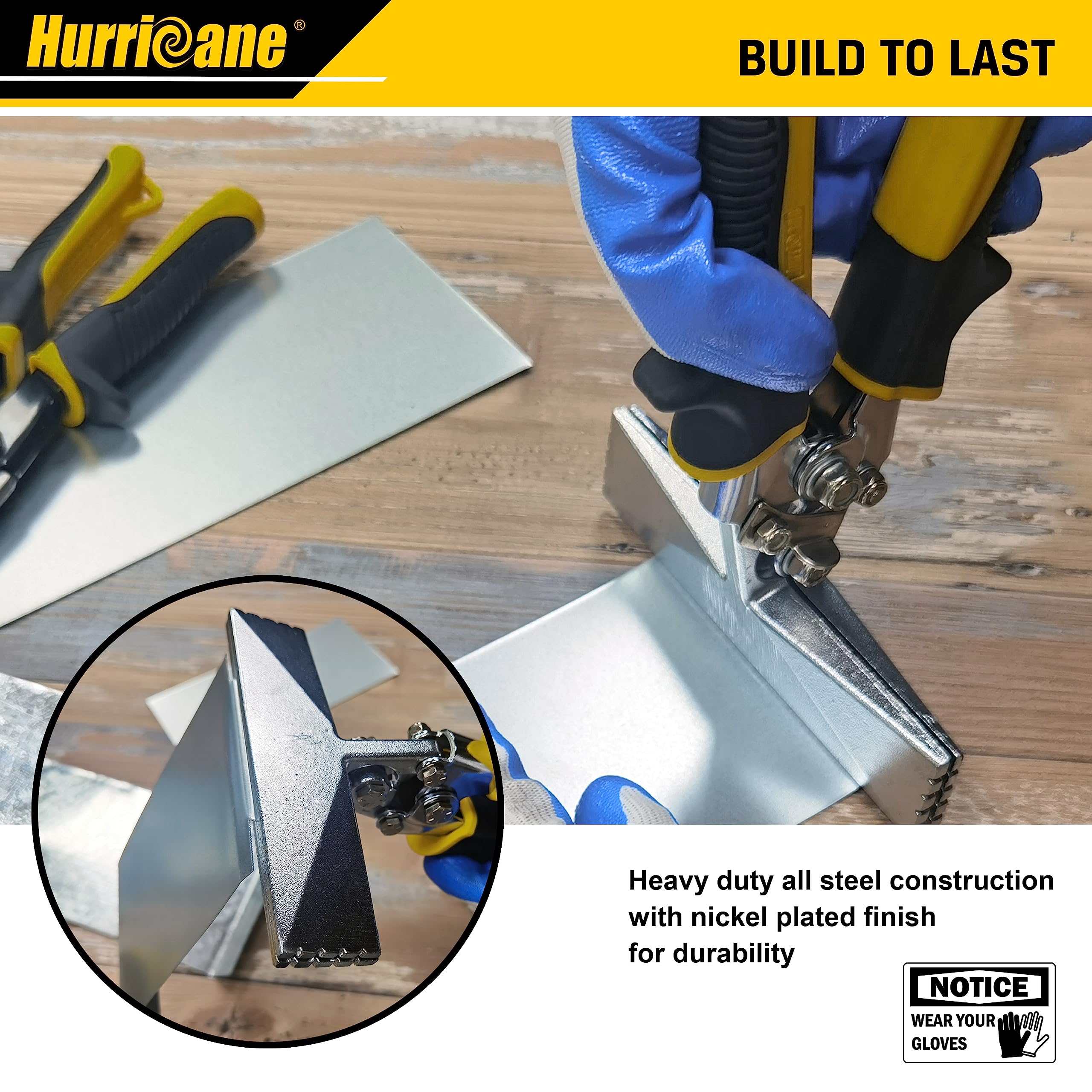 Foto 7 pulgar | Dobladora Hand Seamer Hurricane De 15 Cm Con Mandíbula Recta - Venta Internacional.