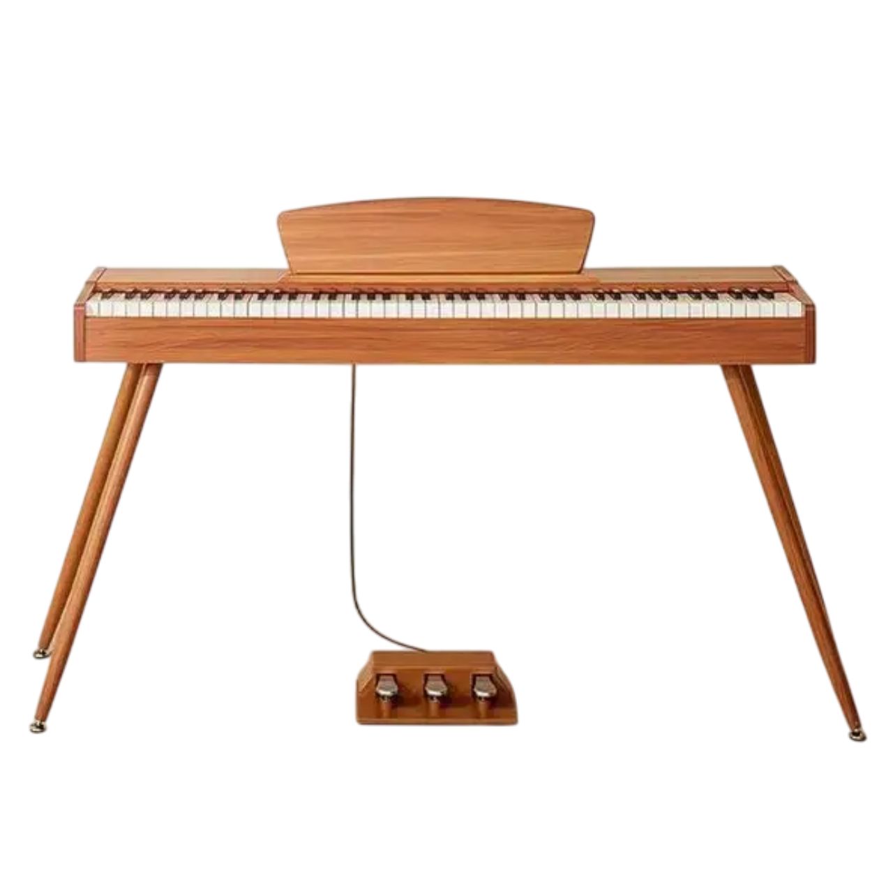 Piano Musical De 88 Teclas Con Mecanismo De Martillo Ponderado Bluelander Café Con Banco
