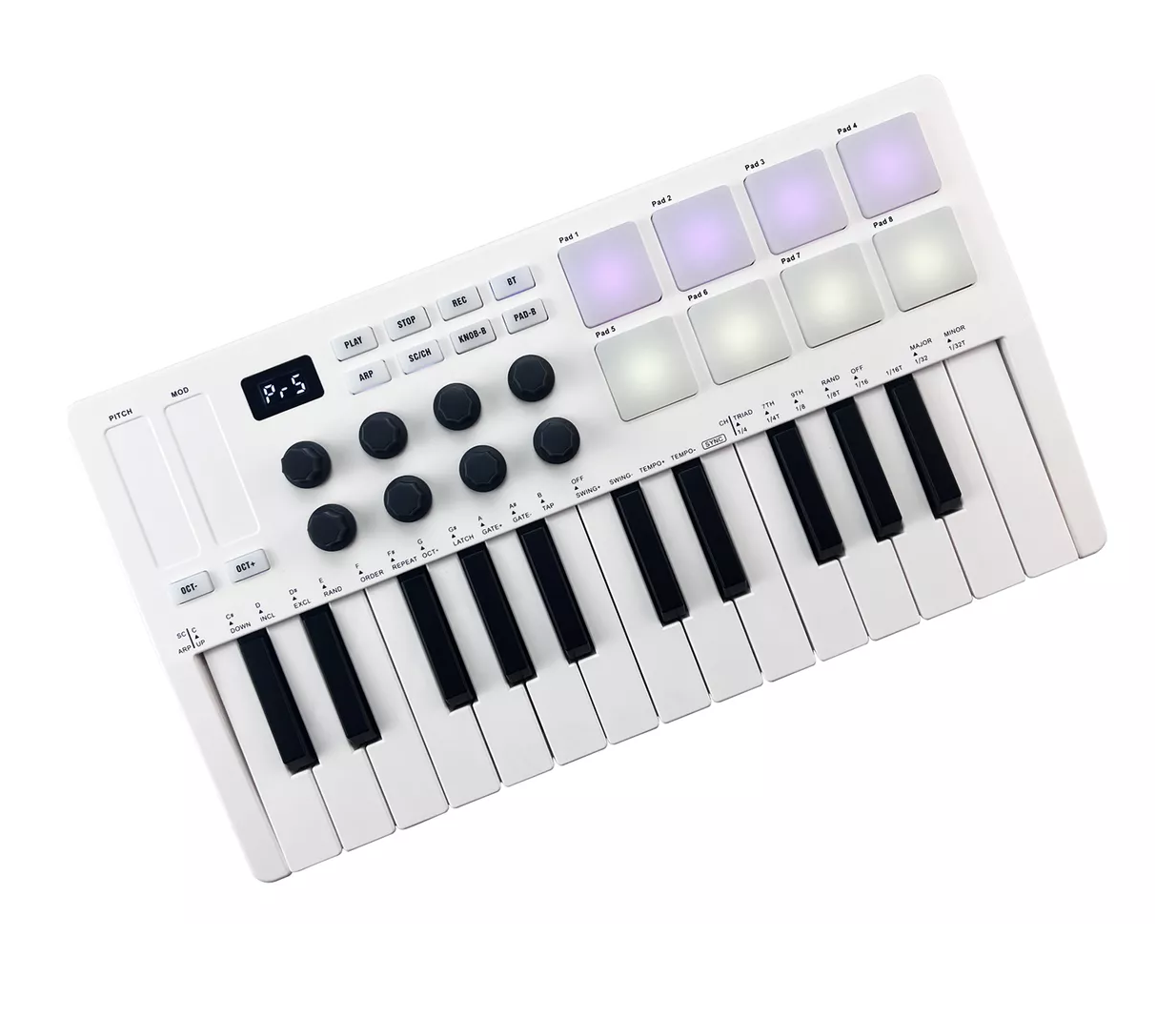 Foto 3 pulgar | Mini Piano M-VAVE Control Portable Usb Blanco