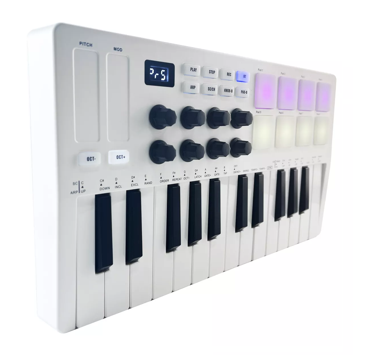 Foto 4 pulgar | Mini Piano M-VAVE Control Portable Usb Blanco