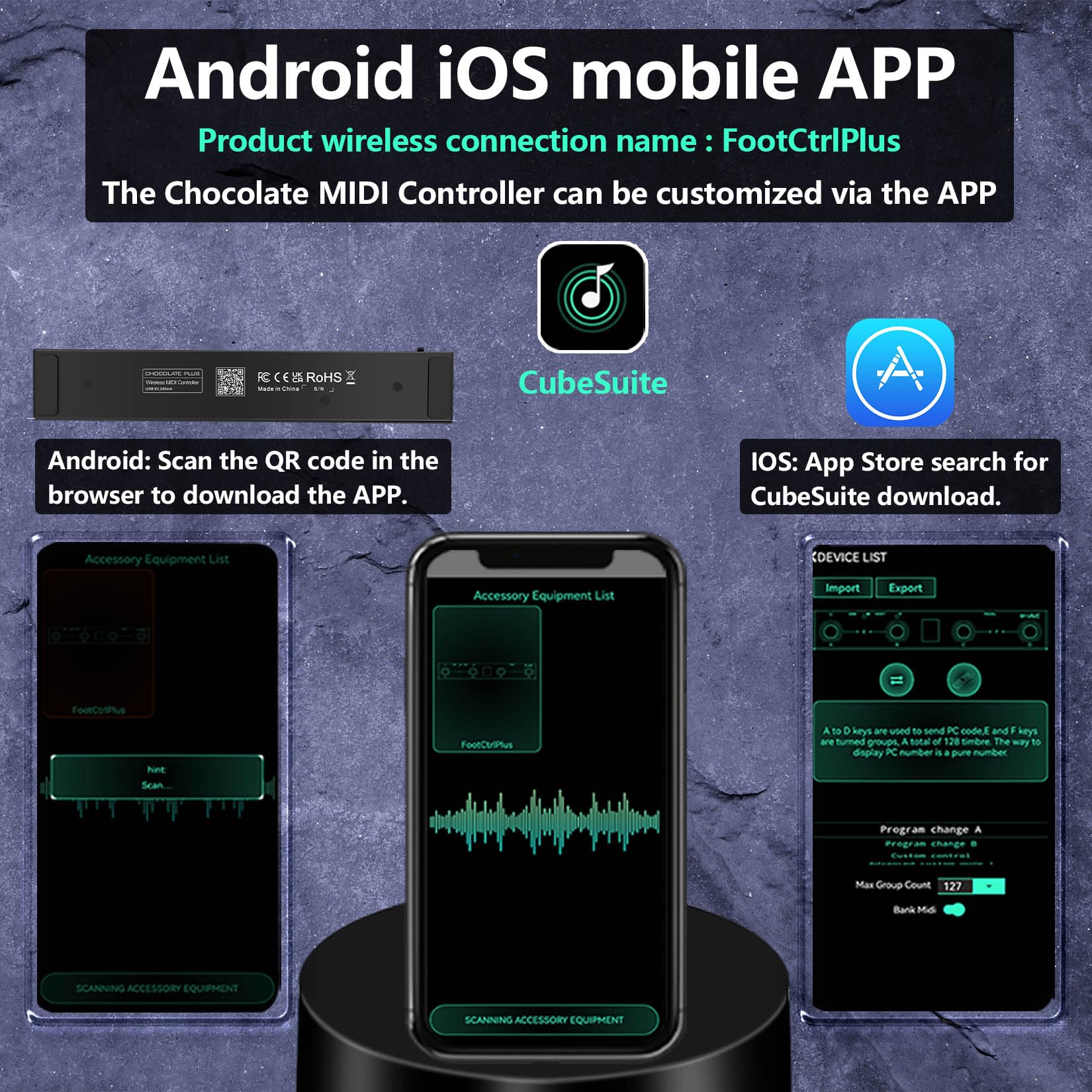 Foto 4 pulgar | Controlador De Pie Midi M-vave Chocolate Plus Wireless Bt - Venta Internacional.