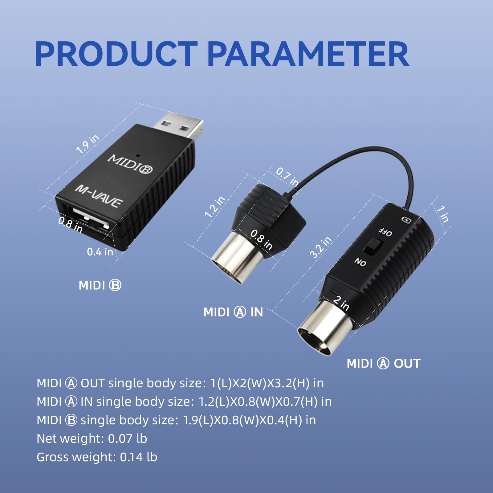 Foto 4 pulgar | Sistema De Transmisión Midi Inalámbrico M-vave De Latencia Ultrabaja - Venta Internacional.