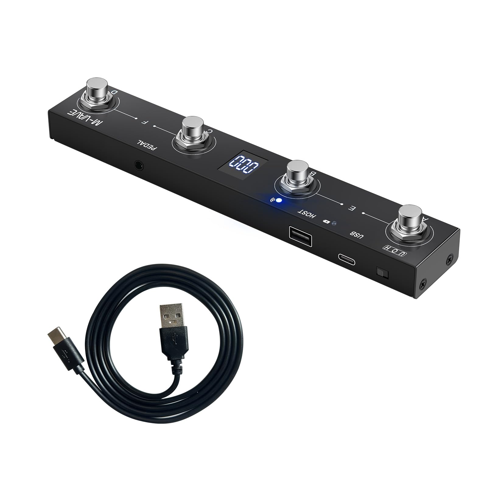 Foto 1 | Controlador De Pie Inalámbrico Page Turner Pedal Midi M-vave Chocolate Plus - Venta Internacional.