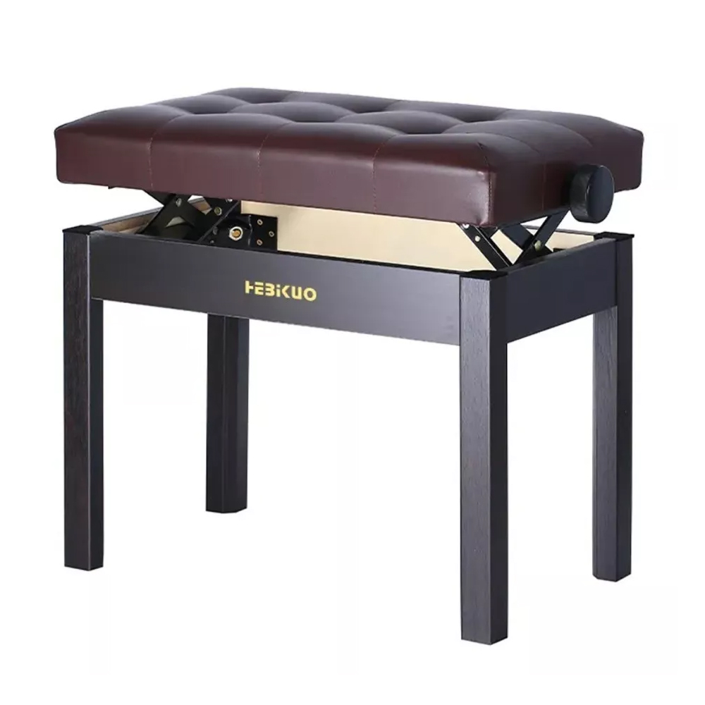 Foto 2 | Banco Profesional Para Piano Hebikuo B222 Rw, Altura Ajustable Color Cafe