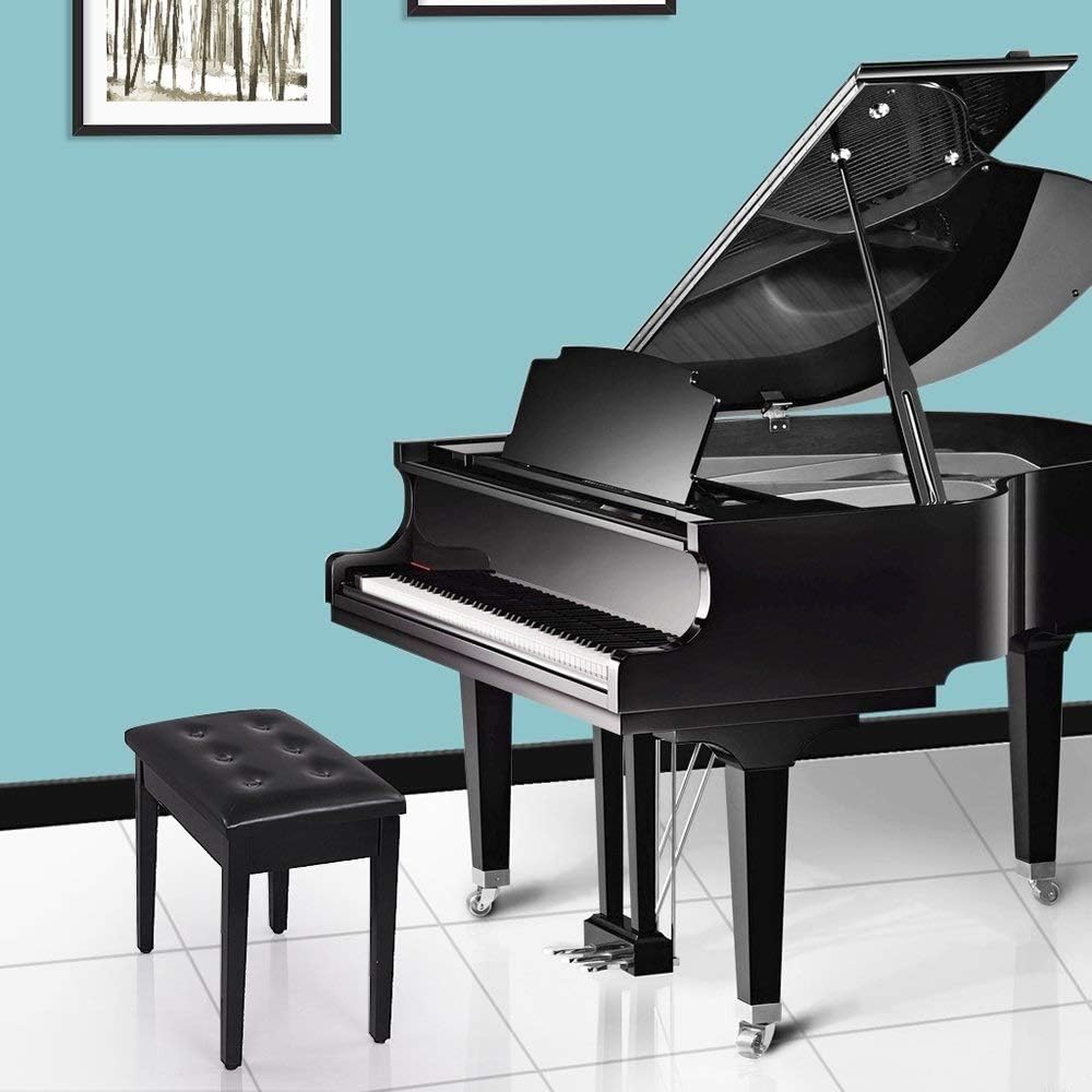 Foto 3 pulgar | Banco Para Piano Songmics Con Cojín Acolchado Y Soporte Para Libros De Música
