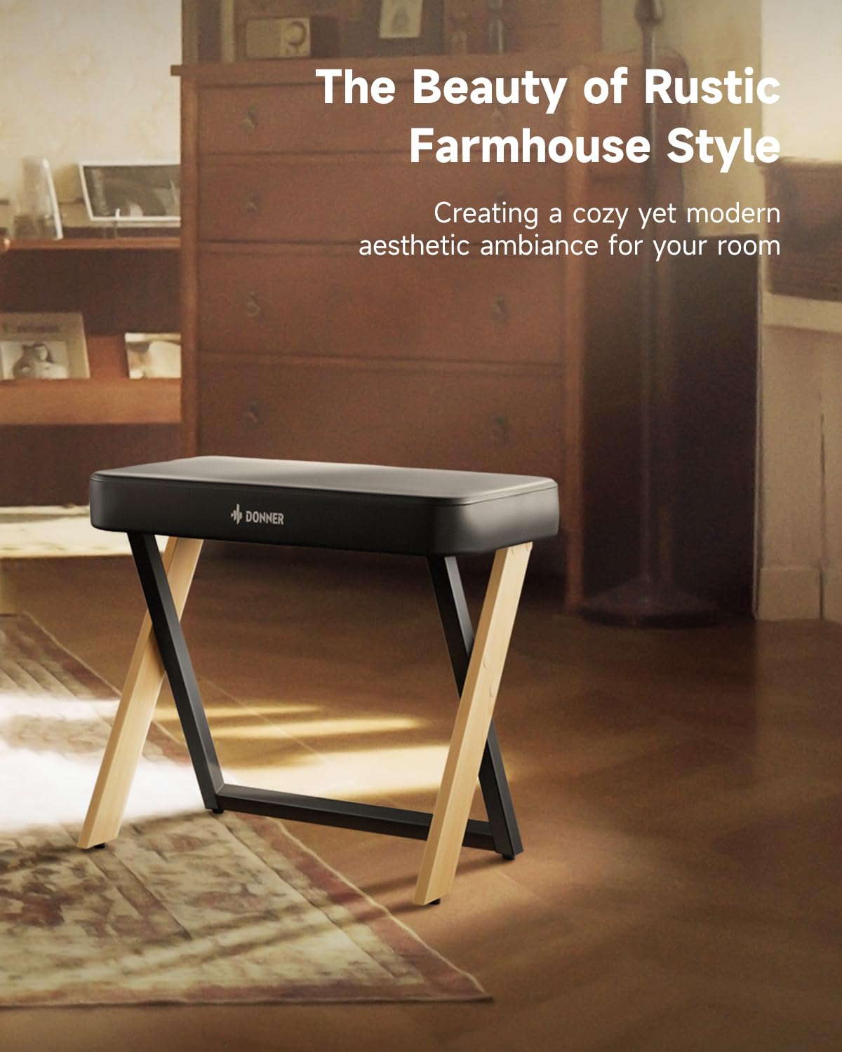 Foto 4 pulgar | Taburete Con Teclado Estilo Doméstico Donner Dkb-300 Piano Bench - Venta Internacional.