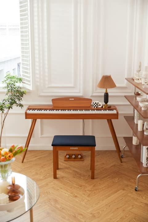 Foto 8 pulgar | Banco Para Piano Donner Con Almacenamiento Y Teclado De Madera Maciza Con Cojín - Venta Internacional.