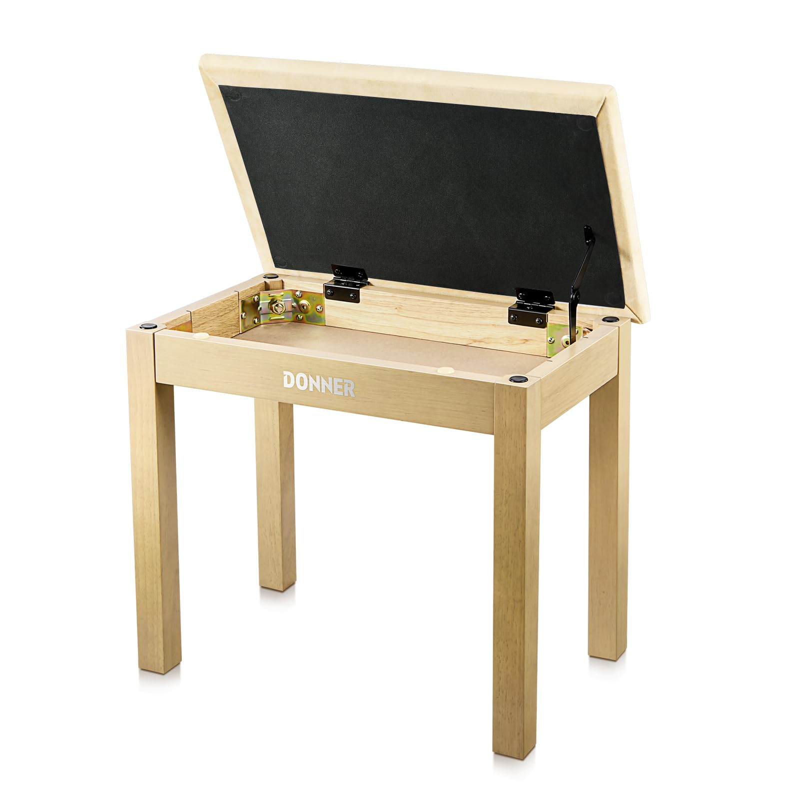 Foto 2 pulgar | Banco Para Piano Donner Con Almacenamiento, Madera Maciza, Color Madera Clara - Venta Internacional.