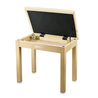 Foto 1 | Banco Para Piano Donner Con Almacenamiento, Madera Maciza, Color Madera Clara - Venta Internacional.