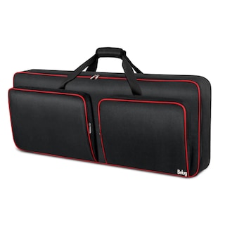 Foto 1 | Funda Para Teclado 49 Teclas Bolsa Para Piano Con Bolsillos Belug, Negro Líneas Rojas