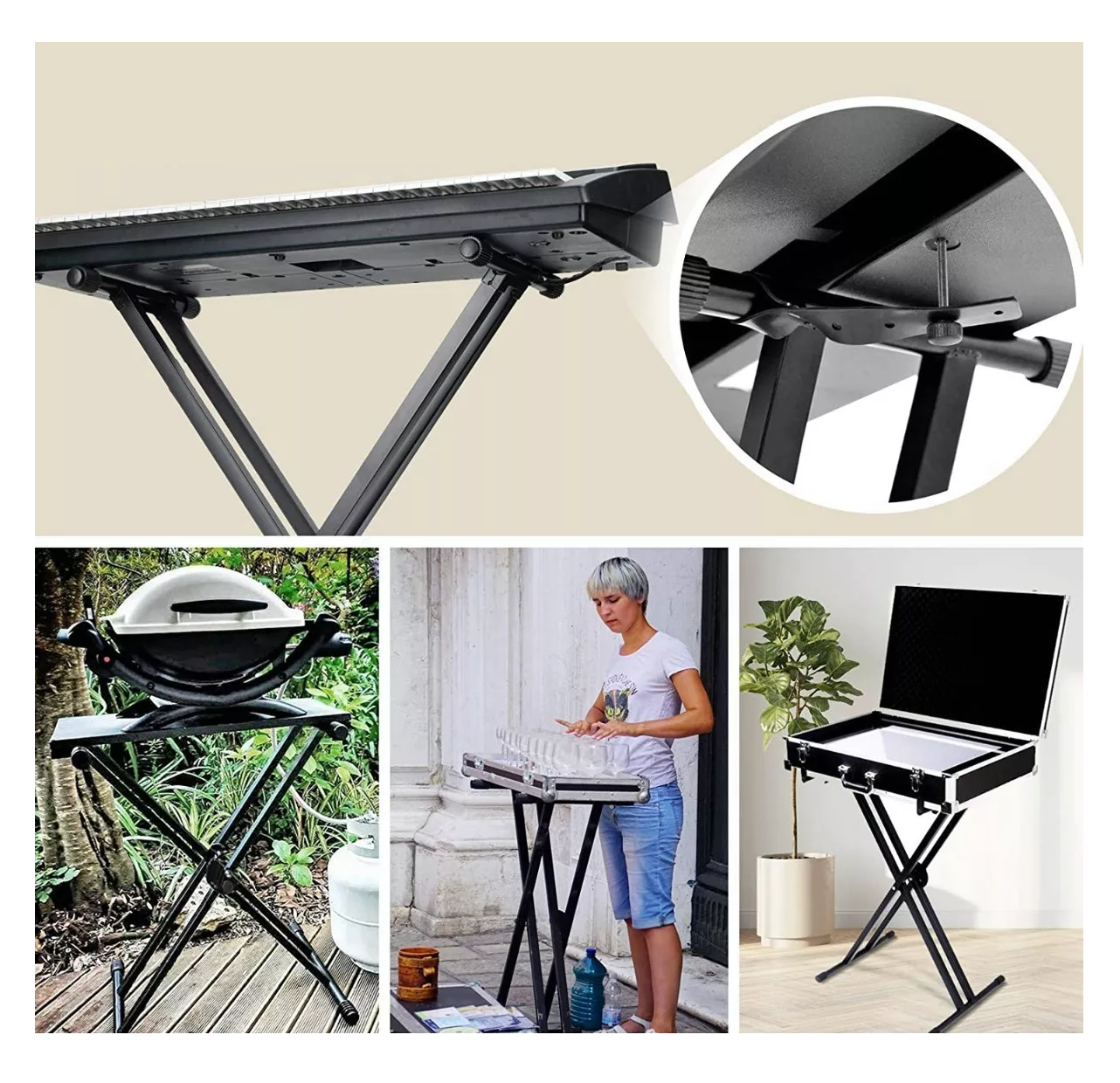 Foto 5 | Soporte Belug Negro para Teclado