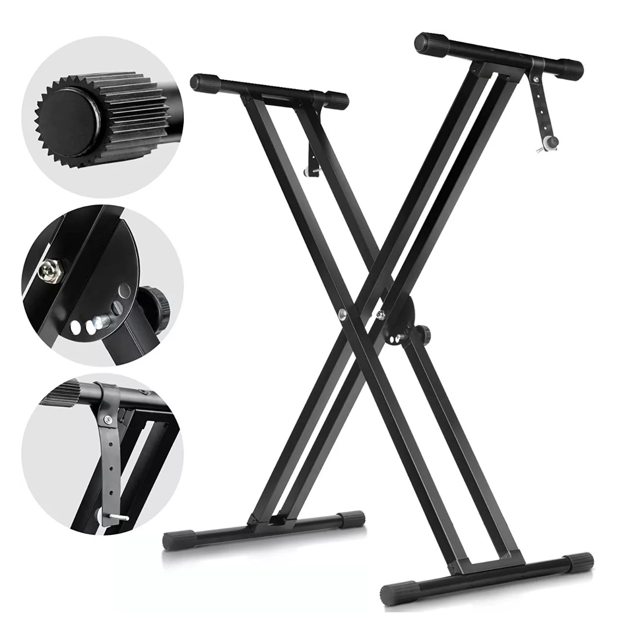 Foto 2 | Soporte Stand Base Para Teclado Reforzado Plegable Belug Q-2x Negro