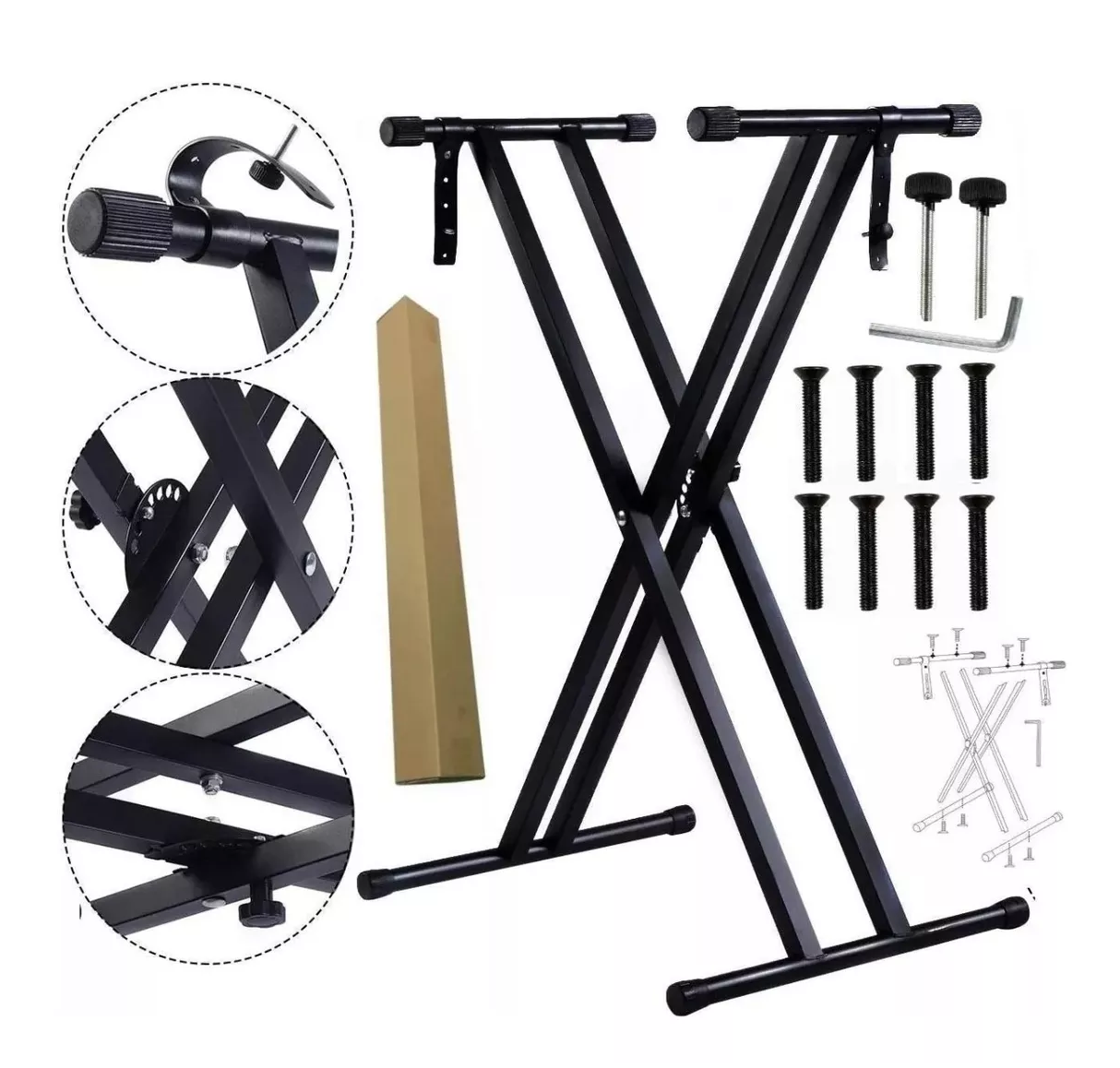Foto 5 pulgar | Soporte Stand Base Para Teclado Reforzado Plegable Belug Q-2x Negro