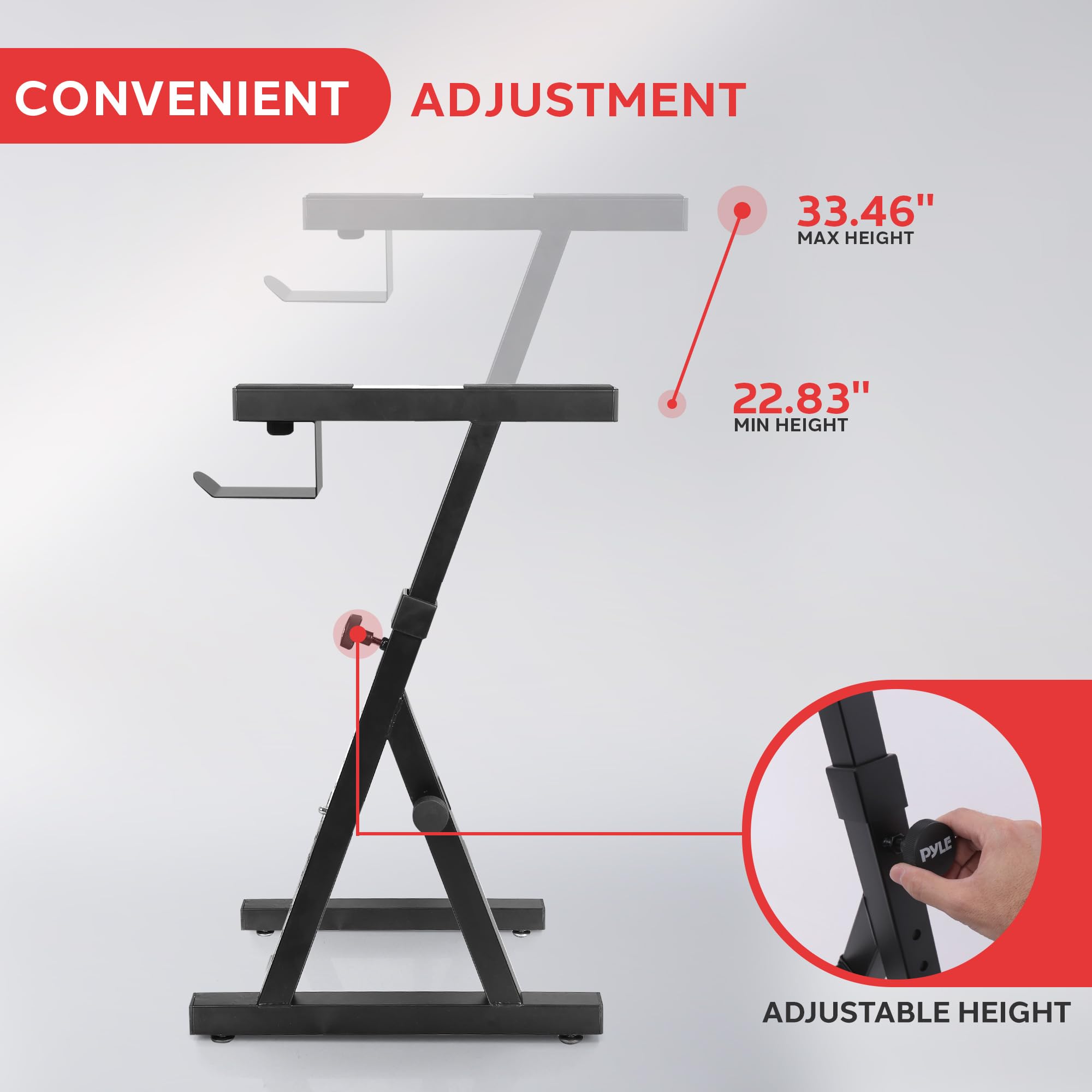 Foto 4 | Soporte Para Teclado Pyle Pkst38, Resistente, Plegable Y Ajustable - Venta Internacional.