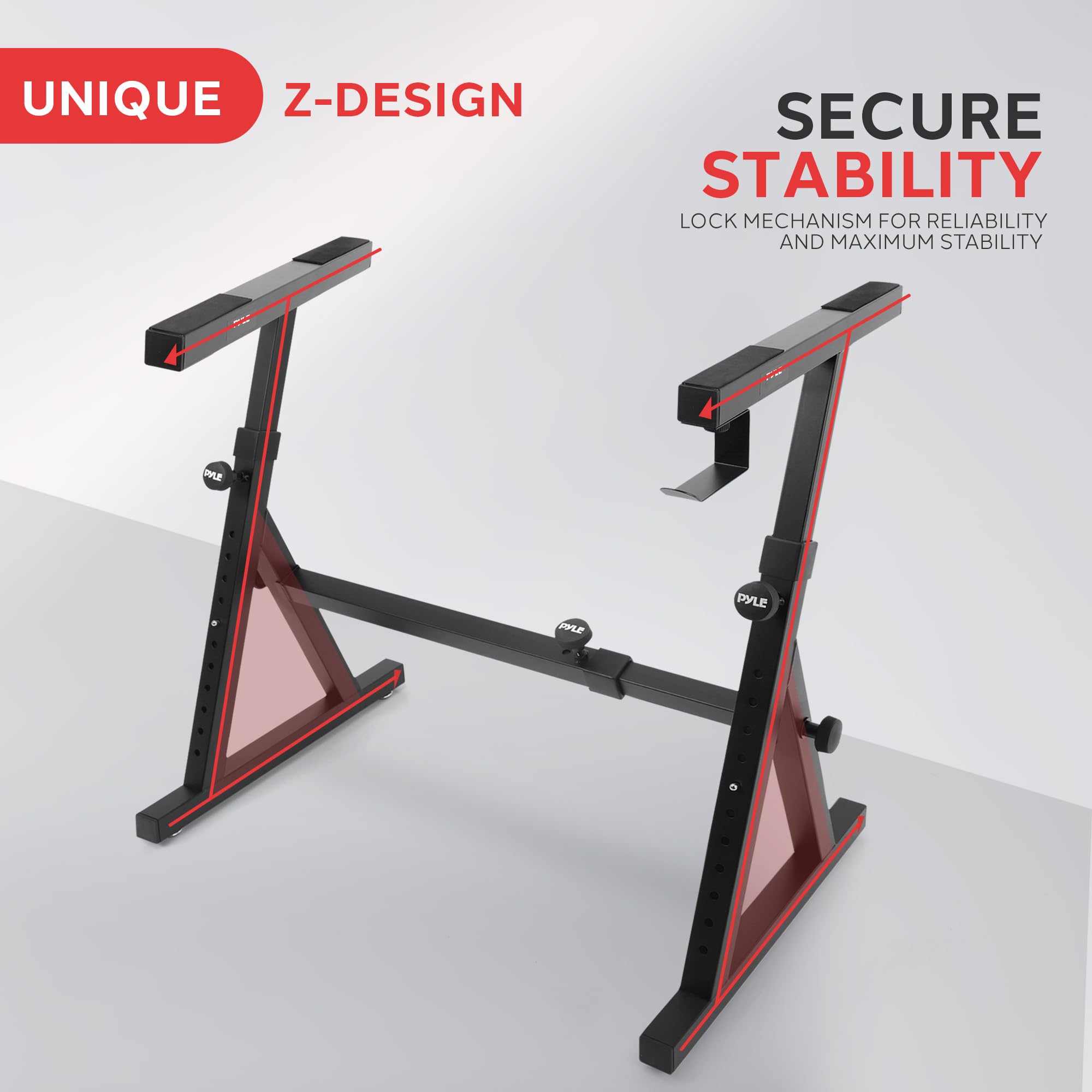 Foto 5 | Soporte Para Teclado Pyle Pkst38, Resistente, Plegable Y Ajustable - Venta Internacional.