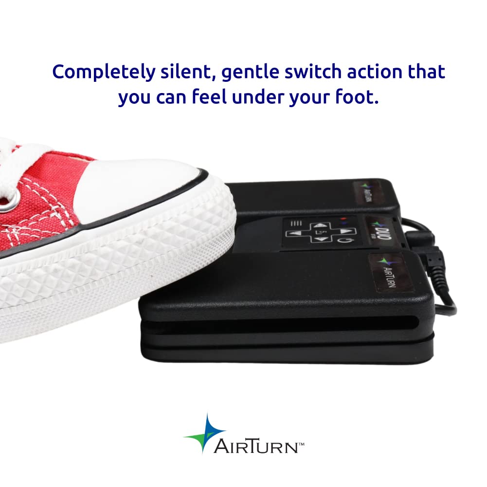 Foto 5 pulgar | Pedal Inalámbrico Bluetooth Page Turner Airturn Duo500 Silent - Venta Internacional.