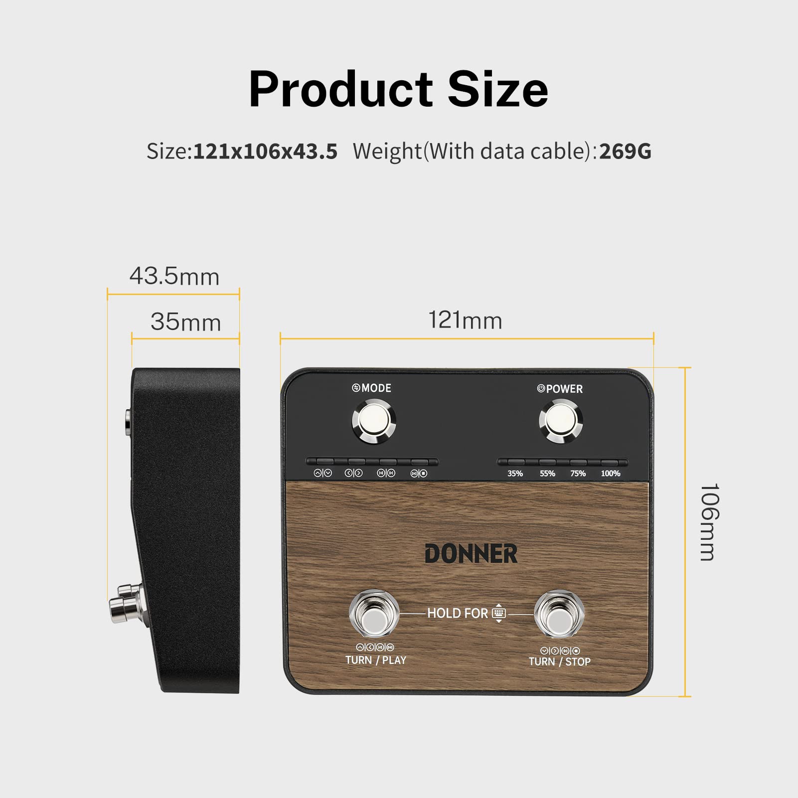 Foto 5 | Pedal Page Turner Inalámbrico Donner Para Tabletas Y Teléfonos - Venta Internacional.