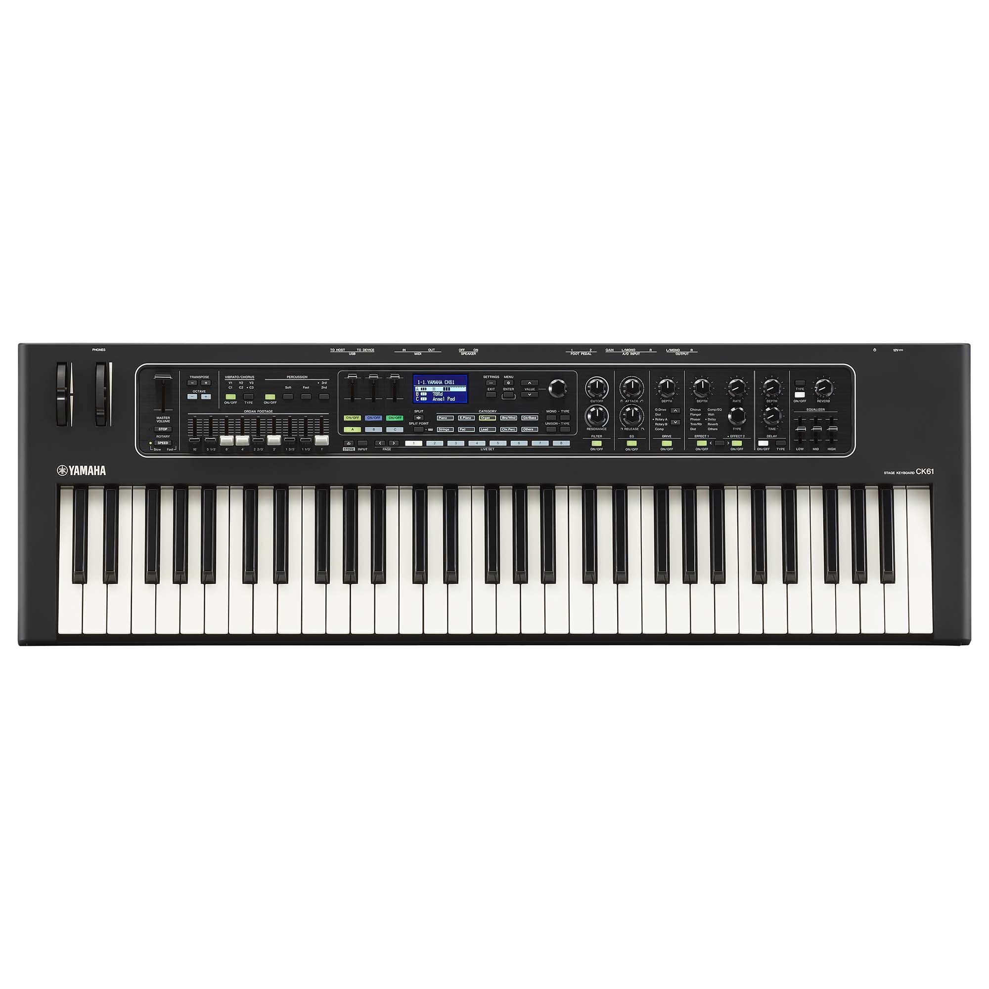 Sintetizador Yamaha Ck61 Color Negro $23,762
