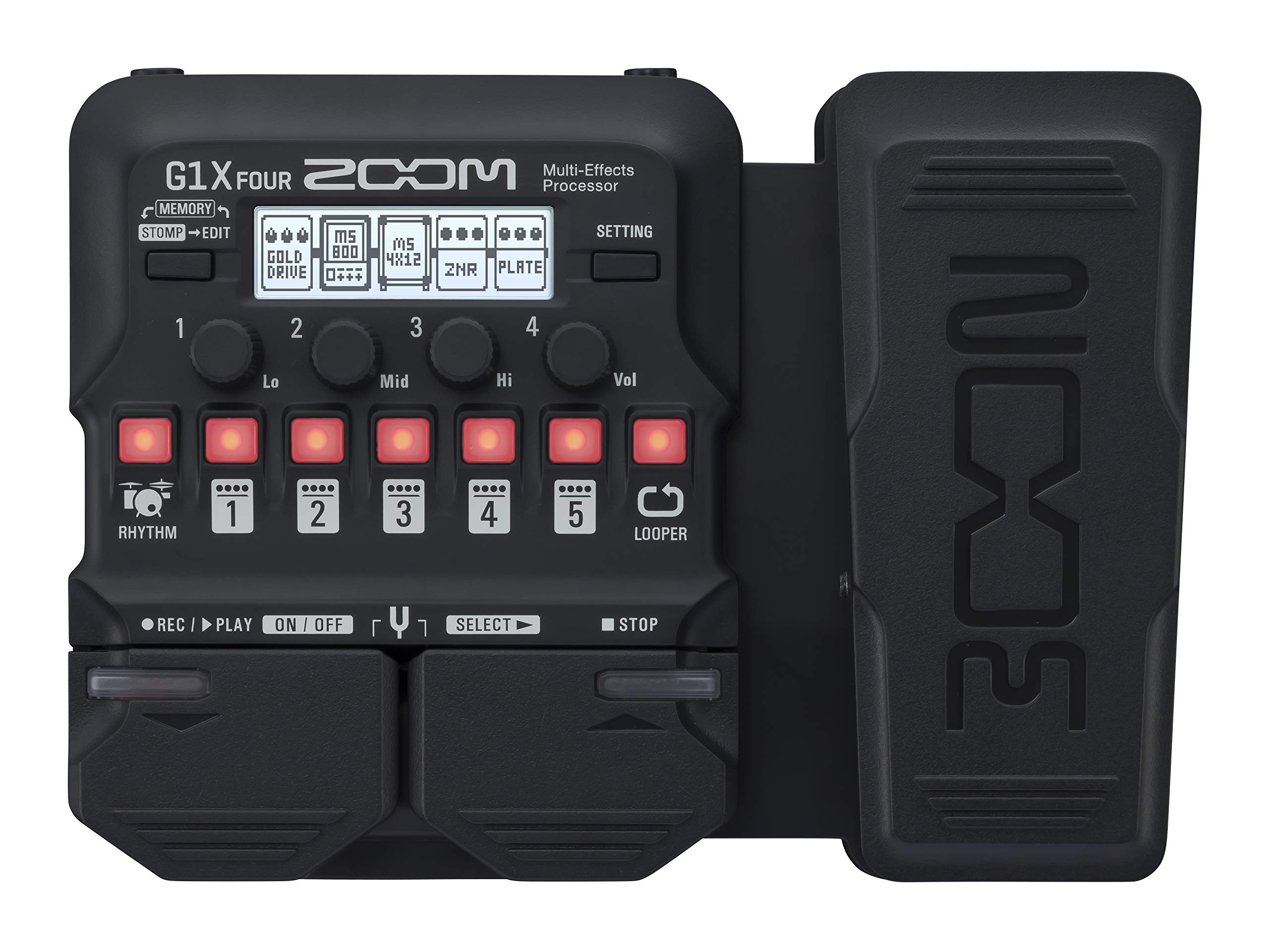 Foto 2 pulgar | Procesador Multiefectos Para Guitarra Zoom G1x Four Con Pedal De Expresión - Venta Internacional.