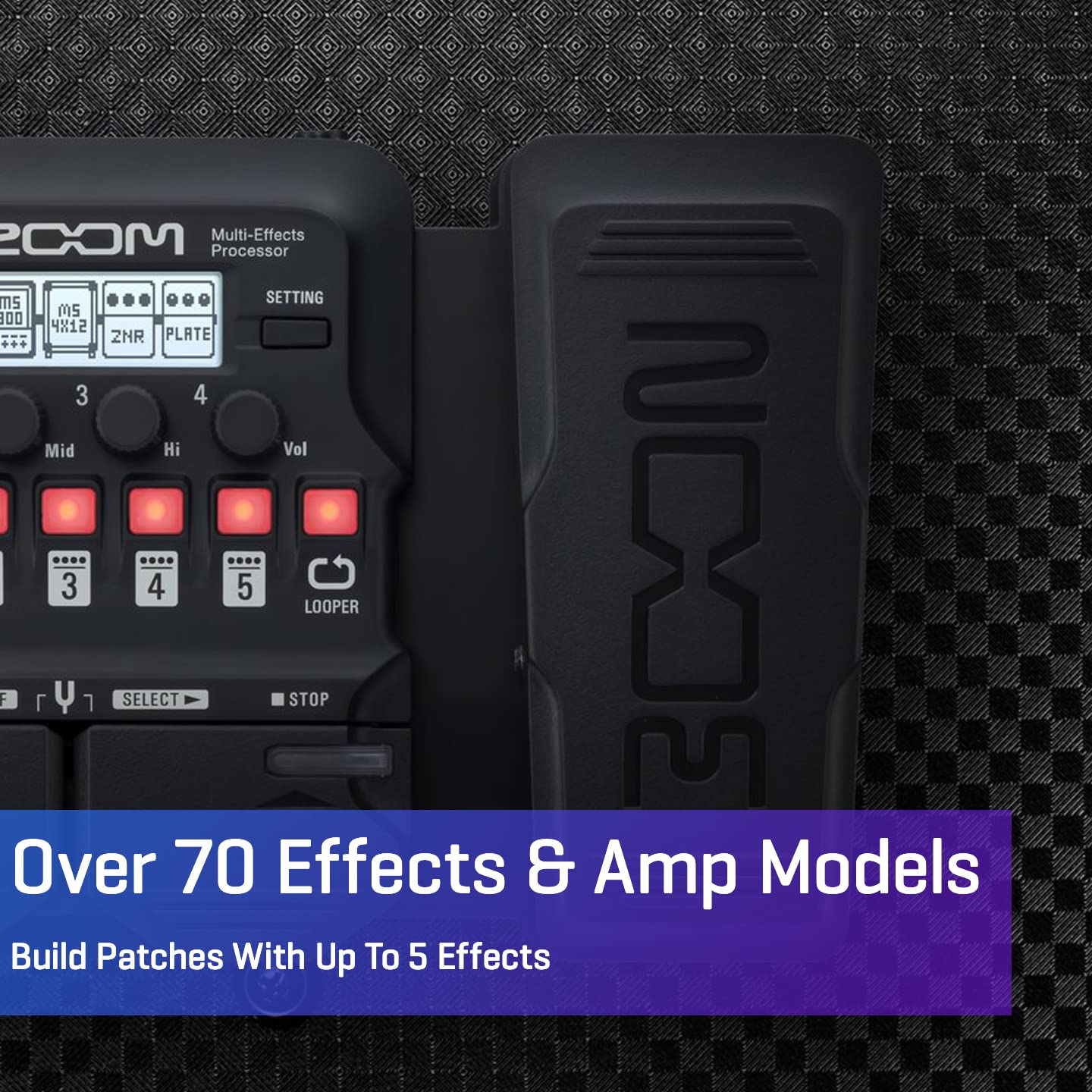 Foto 3 pulgar | Procesador Multiefectos Para Guitarra Zoom G1x Four Con Pedal De Expresión - Venta Internacional.