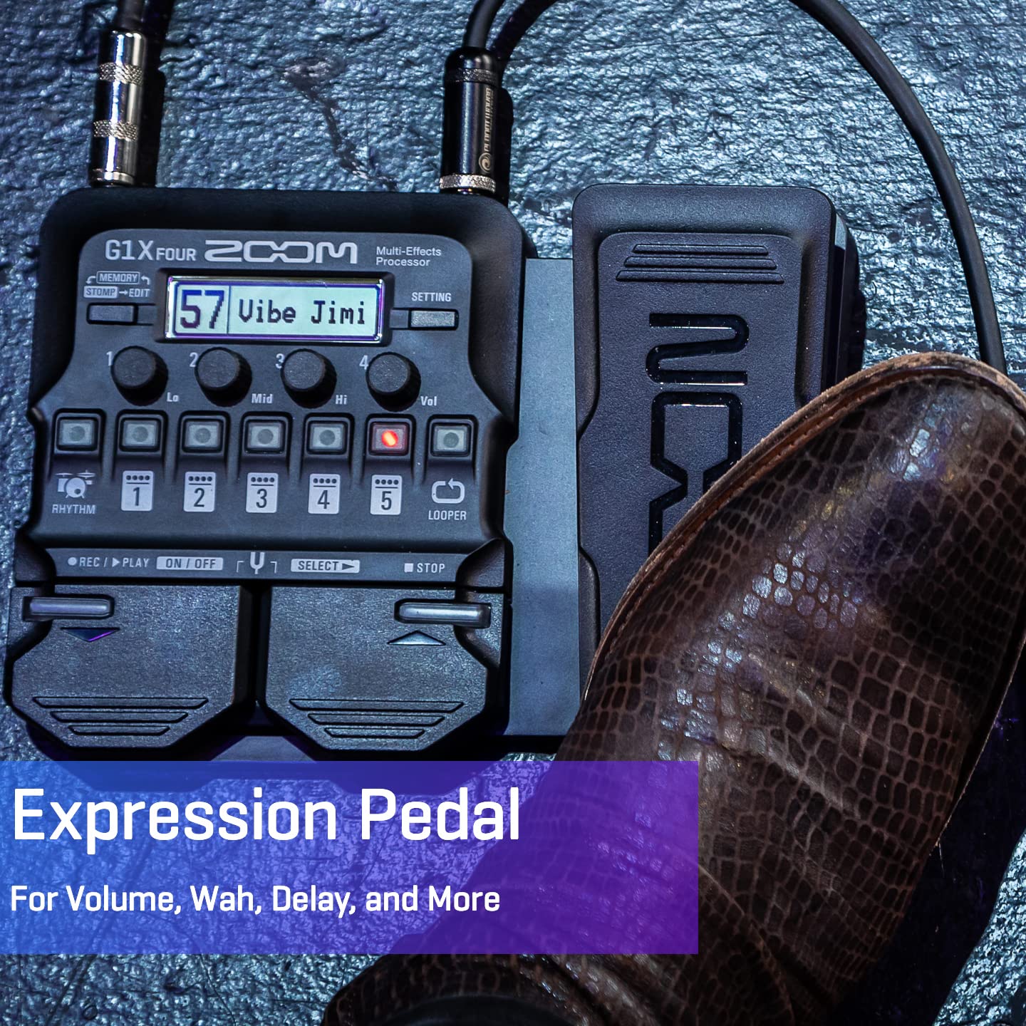 Foto 4 pulgar | Procesador Multiefectos Para Guitarra Zoom G1x Four Con Pedal De Expresión - Venta Internacional.