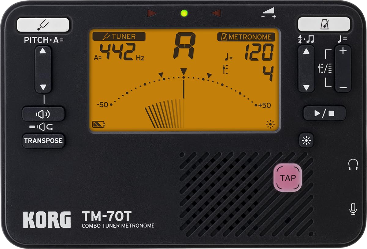 Foto 1 | Sintonizador Korg Tm70 (tm70tbk) Con Micrófono Cm-400, Función De Transposición - Venta Internacional.