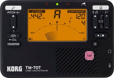 Foto 1 | Sintonizador Korg Tm70 (tm70tbk) Con Micrófono Cm-400, Función De Transposición - Venta Internacional.