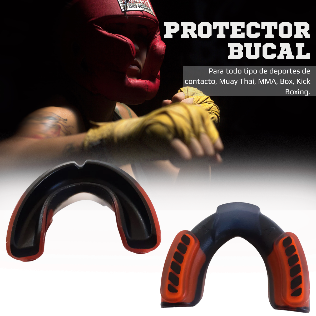 Foto 4 pulgar | Duo Protector Bucal Deportivo Dientes Para Box Seguridad Sport