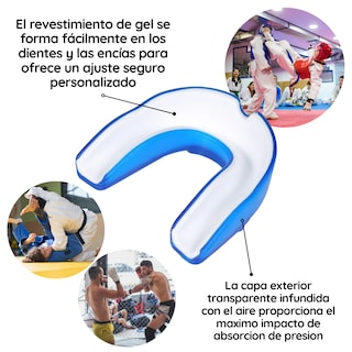 Foto 4 | Kit 3 Protector Bucal Deportivo Box Taekwondo Guarda Dental