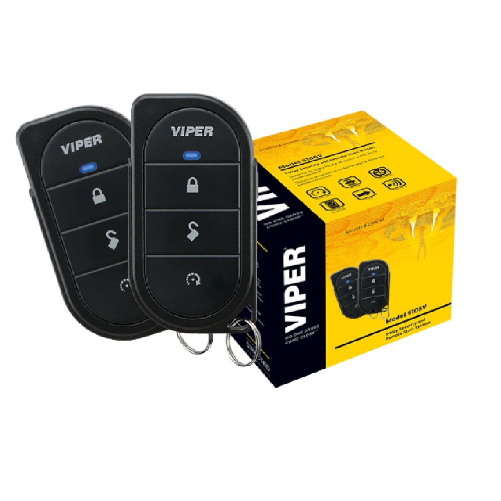 Alarma Viper 5105v color Negro Sistema Bidireccional de Seguro para Auto y Arranque Remoto