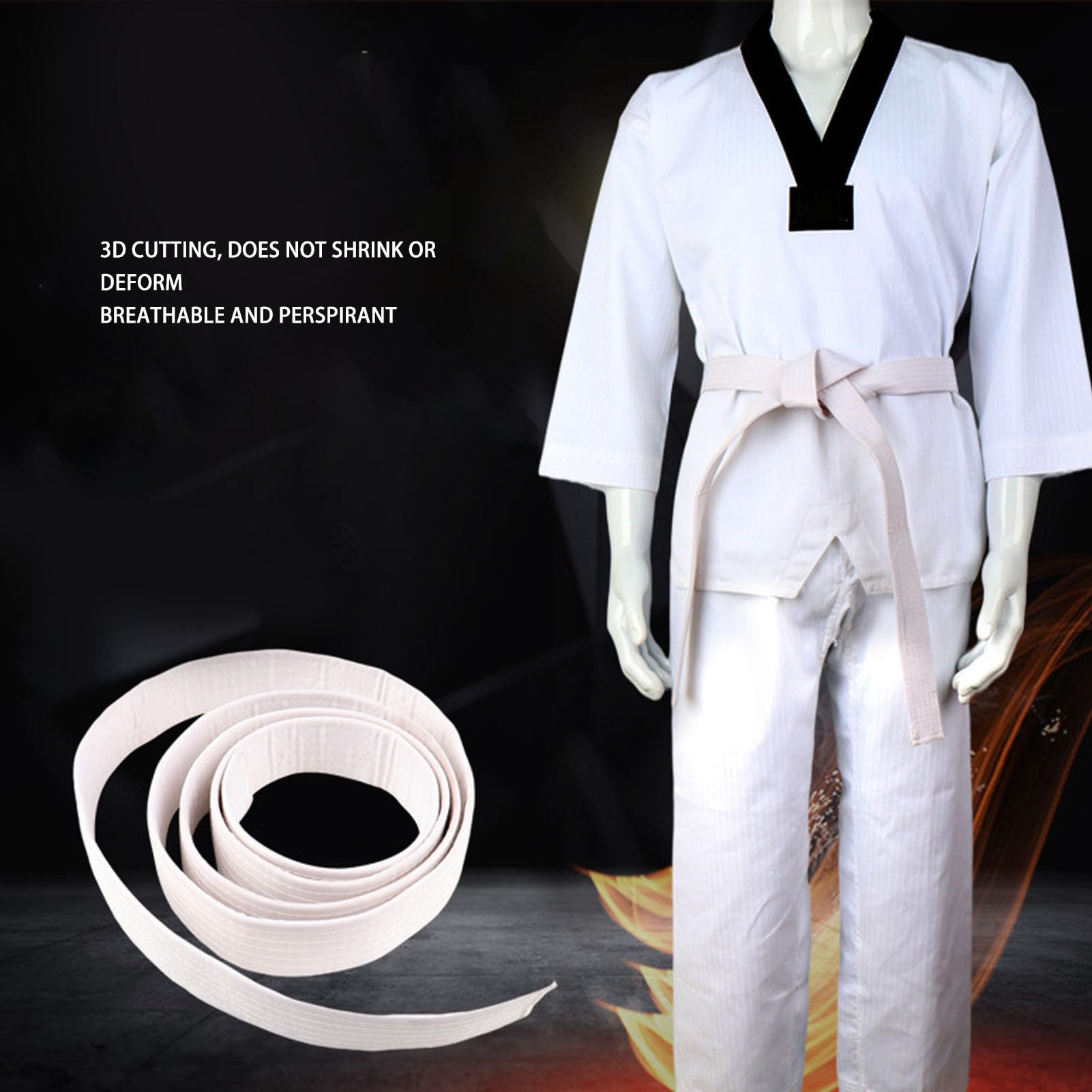 Foto 5 pulgar | Uniforme De Taekwondo Dilwe Kids Con Cinturón Para Niños Y Niñas (xs) - Venta Internacional.