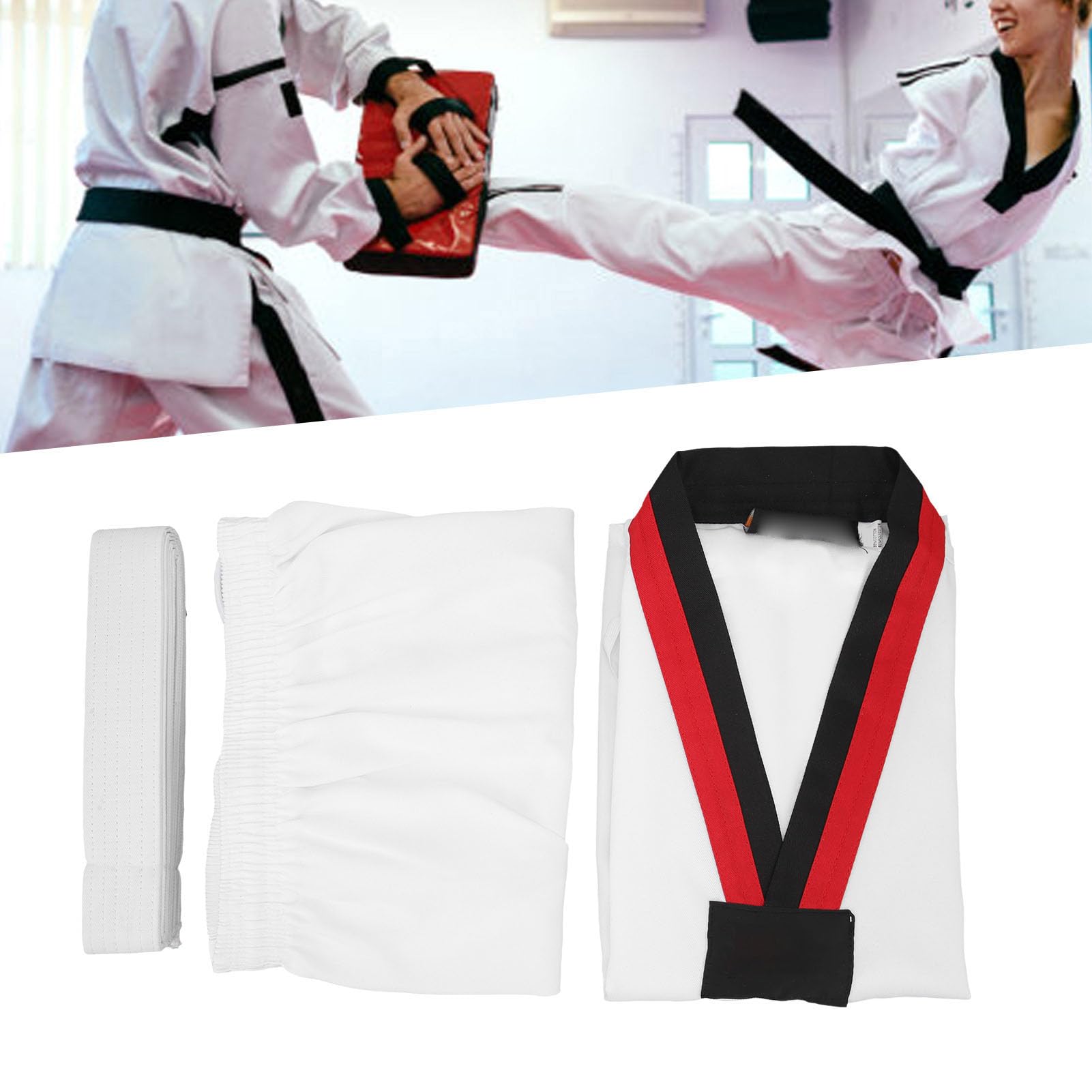 Foto 6 pulgar | Uniforme De Taekwondo Dilwe Kids Con Cinturón Para Niños Y Niñas (xs) - Venta Internacional.