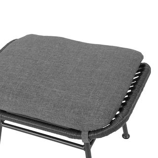 Foto 3 | Silla Exterior de Mimbre Individual Ilios Innova Forma de Huevo Gris