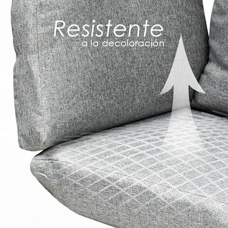 Foto 4 | Silla Exterior de Mimbre Individual Ilios Innova Forma de Huevo Gris