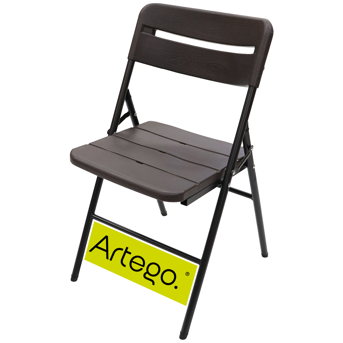 Silla Plegable Artego Acabado Tipo Madera Plástico